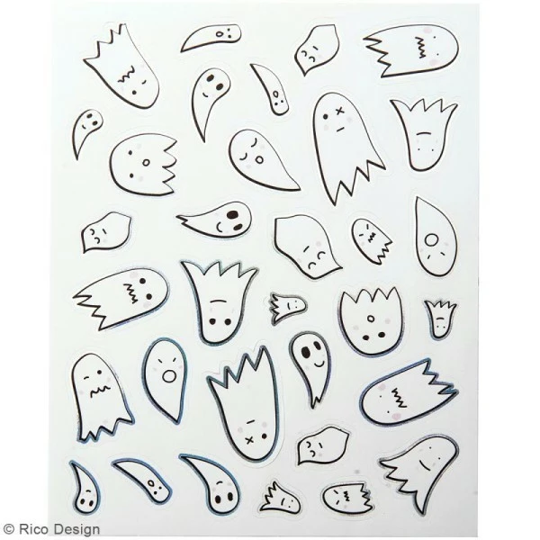 Rico Design Stickers Métallisés Halloween - 260 Pcs 4 Rico Design Stickers Métallisés Halloween - 260 Pcs – Image 4