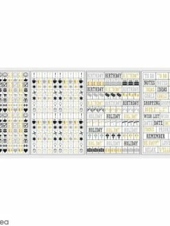 Rayher Stickers My Planner - Glam - Symboles Et événements - 4 Planches