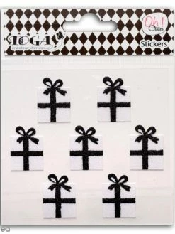 Draeger By Toga Stickers Oh ! Glitter - Cadeaux - Noir Et Blanc - 7 Pcs