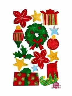 Stickers Pailletés Cadeaux De Noël Sandylion 16,5 X 10,3 Cm Scrapbooking Carterie Créative