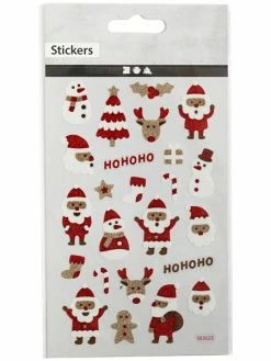 Creativ Company Stickers Pailletés - Père Noël - 1,2 à 3 Cm - 23 Pcs