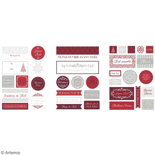 Artemio Stickers Papier - Etiquettes Barok - 72 Pcs 2 Artemio Stickers Papier - Etiquettes Barok - 72 Pcs – Image 2
