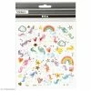 Creativ Company Stickers Papier - Licornes - Détails Dorés - 31 Pcs