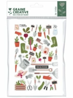 Graine Créative Stickers - Potager - Planche A5