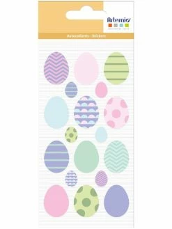 Stickers Puffies Artemio - Collection Easter Mood - Oeufs De Pâques - 18 Pcs