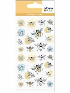 Stickers Puffies Artemio - Collection Mon Essentiel - Abeilles - 28 Pcs
