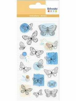 Stickers Puffies Artemio - Collection Mon Essentiel - Papillons - 17 Pcs