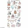 Artemio Stickers Puffies So Cute - Fête - 24 Autocollants