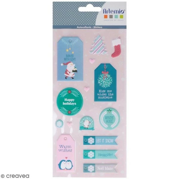 Artemio Stickers Puffies XL My Little Xmas - Noël - 27 Autocollants 1 Artemio Stickers Puffies XL My Little Xmas - Noël - 27 Autocollants