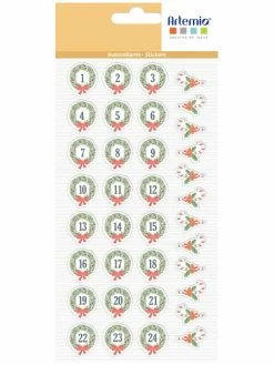 Artemio Stickers Puffies XL Noël - Beary Christmas - 2,3 Cm - 37 Pcs