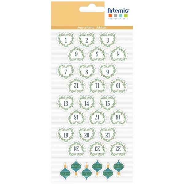 Artemio Stickers Puffies XL Noël - Beary Christmas - 2,7 Cm - 30 Pcs 1 Artemio Stickers Puffies XL Noël - Beary Christmas - 2,7 Cm - 30 Pcs