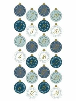 Artemio Stickers Puffies XL Noël - Splendid Christmas - Calendrier De L'Avent - 24 Pcs