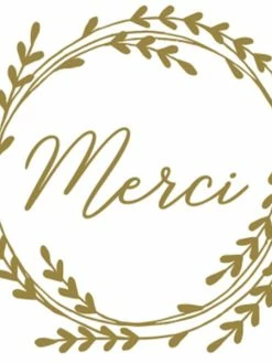 Stickers Ronds Artemio Collection On Se Marie - Merci Doré - 3 Feuilles -V-Zug shop stickers ronds artemio collection on se marie merci dore 3 feuilles p 2