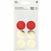 Rico Design Stickers Ronds - I Love Christmas - Flocons - 32 Pcs