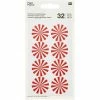 Rico Design Stickers Ronds - I Love Christmas - Rouge Et Blanc - 32 Pcs