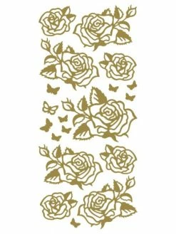 Le Suh Stickers Roses - Or