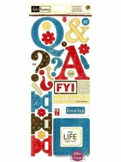 Stickers Sandylion Alphabet ABC Chronicles 32 X 14 Cm Scrapbooking