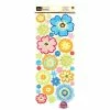 Stickers Sandylion Fleurs 32 X 14 Cm Scrapbooking