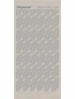 Find It™ Stickers Shiny Détails C 001 - Coins Paillettés Argent