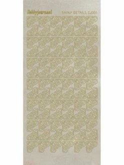 Find It™ Stickers Shiny Détails C 001 - Coins Paillettés Or