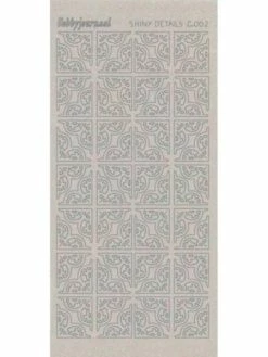 Find It™ Stickers Shiny Détails C 002 - Coins Paillettés Argent