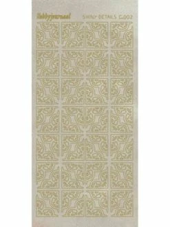 Find It™ Stickers Shiny Détails C 002 - Coins Paillettés Or