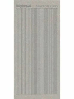 Find It™ Stickers Shiny Détails Lignes Paillettées Argent