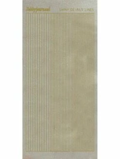 Find It™ Stickers Shiny Détails Lignes Paillettés Or