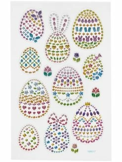 Creativ Company Strass Autocollants - Oeufs De Pâques - 14 Pcs