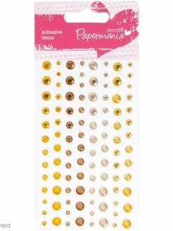 Docrafts Papermania Strass Pierre Autocollants - Capsule - Sunshine - 104 Pcs