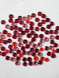 Tricot Créations Strass Rond à Coller Lot De 100 Diamètre 6 - 7mm : Rose - 002106