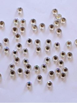 Tricot Créations Strass Rond à Coller Lot De 100 Transparent : Diamètre 6 - 7mm - 002101