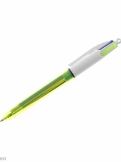 Stylo Bic 4 Couleurs - Fluo 1 Mm