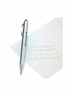 Wedo Stylo Bille 4 Couleurs Avec Mécanisme Poussoir Chromé