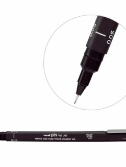 Uni Stylo Feutre Technique Pointe Calibrée 0,05 Mm