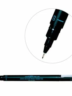 Uni Stylo Feutre Technique Pointe Calibrée 0,3 Mm