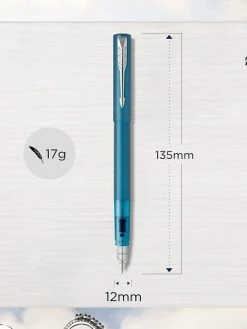 Parker® Stylo Plume - Bleu - Parker - Vector XL - Pointe Fine - Rechargeable -V-Zug shop stylo plume bleu parker vector xl pointe fine rechargeable p 3