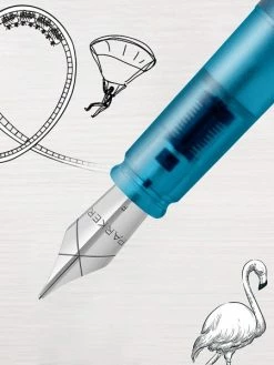 Parker® Stylo Plume - Bleu - Parker - Vector XL - Pointe Fine - Rechargeable -V-Zug shop stylo plume bleu parker vector xl pointe fine rechargeable p 4