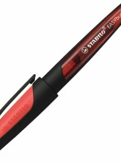 Stabilo Stylo Plume EASYbuddy L, Gaucher, Noir/corail