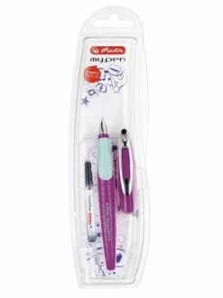 Herlitz Stylo Plume "My.Pen" - Pour Droitier - Lilas/menthe
