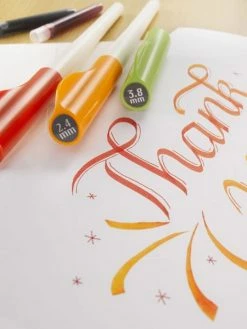 Stylo Plume Pour Calligraphie - Parallel Pen Pilot - Orange - 2,4 Mm -V-Zug shop stylo plume pour calligraphie parallel pen pilot orange 24 mm p 5