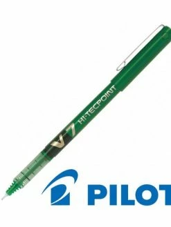 Stylo Roller Hi-Tecpoint V7 Pointe Moyenne Vert Pilot