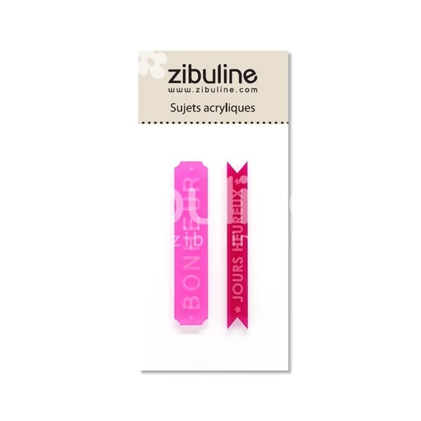 Zibuline Sujets Acryliques - Bonheur / Jours Heureux Rose 1 Zibuline Sujets Acryliques - Bonheur / Jours Heureux Rose