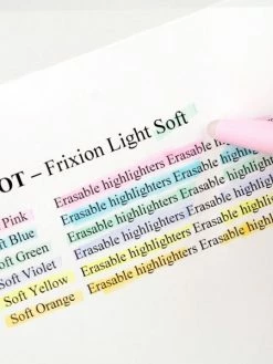 Surligneur Effaçable Pilot - FriXion Light Soft - Plusieurs Coloris Disponibles -V-Zug shop surligneur effacable pilot frixion light soft plusieurs coloris disponibles p 4