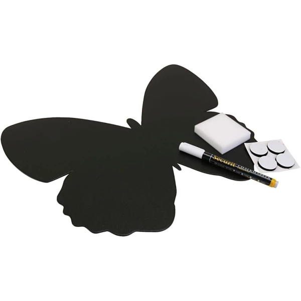 Creativ Company Tableau Noir Papillon - 36x30x0,3 Cm 1 Creativ Company Tableau Noir Papillon - 36x30x0,3 Cm