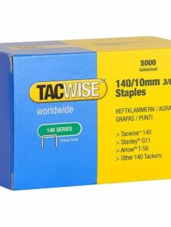 TACWISE - Agrafes 140/10 Mm, 5.000 Pièces, Galvanisé
