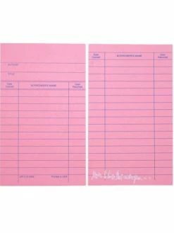 MlleScrap Tags, étiquettes De Libraires Papier Rose - 2 Pièces