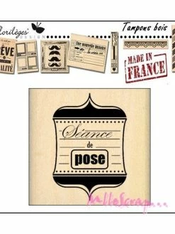 Tampon Bois Séance De Pose Florilèges Design