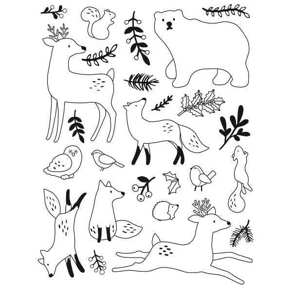 Tampon Clear Artemio - Woodsy Christmas - Animaux - 25 Pcs 2 Tampon Clear Artemio - Woodsy Christmas - Animaux - 25 Pcs – Image 2