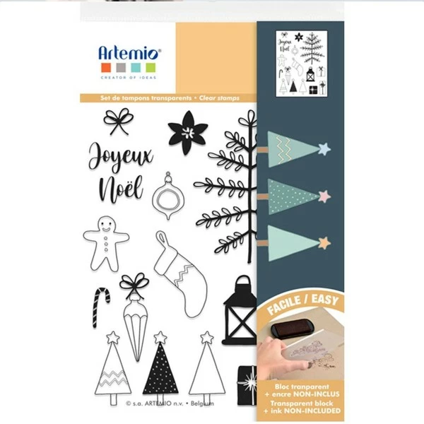 Tampon Clear Artemio - Woodsy Christmas - Noël - 26 Pcs 1 Tampon Clear Artemio - Woodsy Christmas - Noël - 26 Pcs